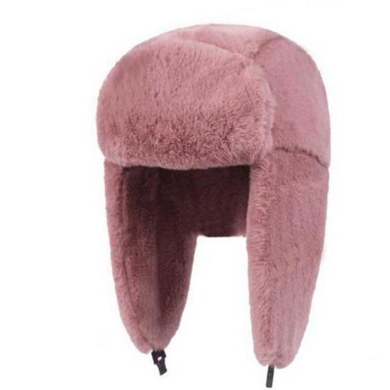 The Faux Fur Ushanka Hat – Warm Womens Russian Bomber Cap with Ear Flap
