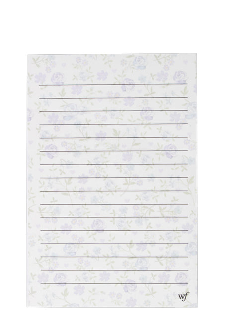 Lilac & Blue Floral Notepad Office Supplies Wildflower Cases