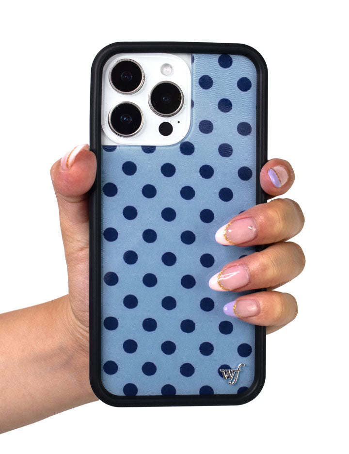 Polka Dot | Blue and Navy Blue iPhone Case iPhone Case Wildflower Cases