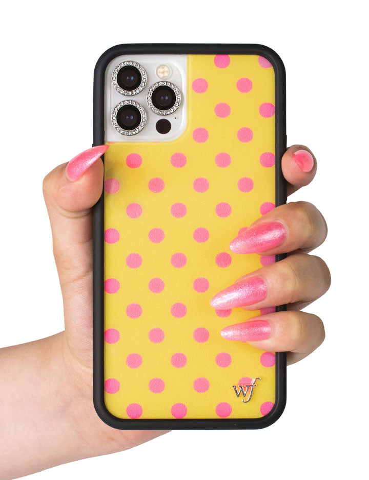 Polka Dot | Yellow and Pink iPhone Case iPhone Case Wildflower Cases