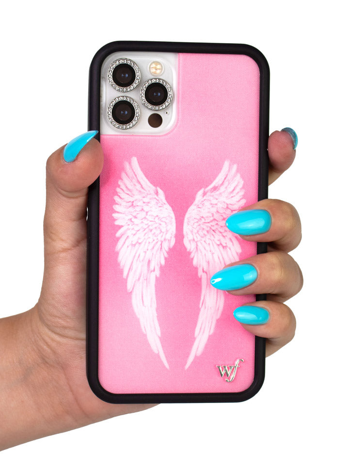 Angel Baby Pink iPhone Case by Wildflower