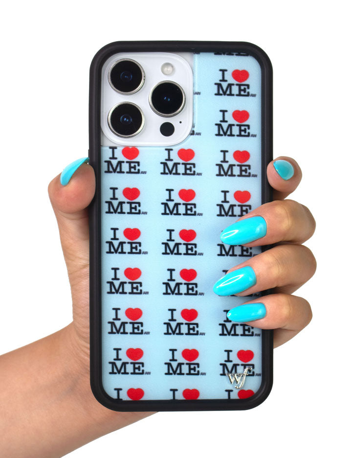 I Heart Me | Blue iPhone Case by Wildflower