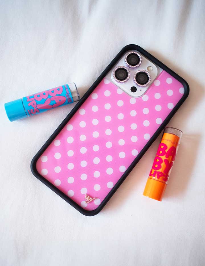 Polka Dot | Pink and White iPhone Case iPhone Case Wildflower Cases
