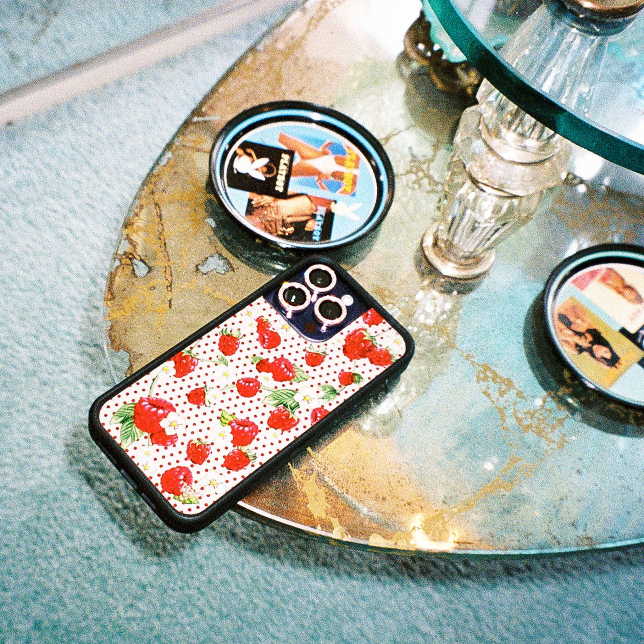 Raspberry Polka Dot iPhone Case iPhone Case Wildflower Cases