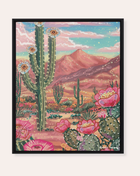 Southwest Paradise Framed Fine Art Canvas Print