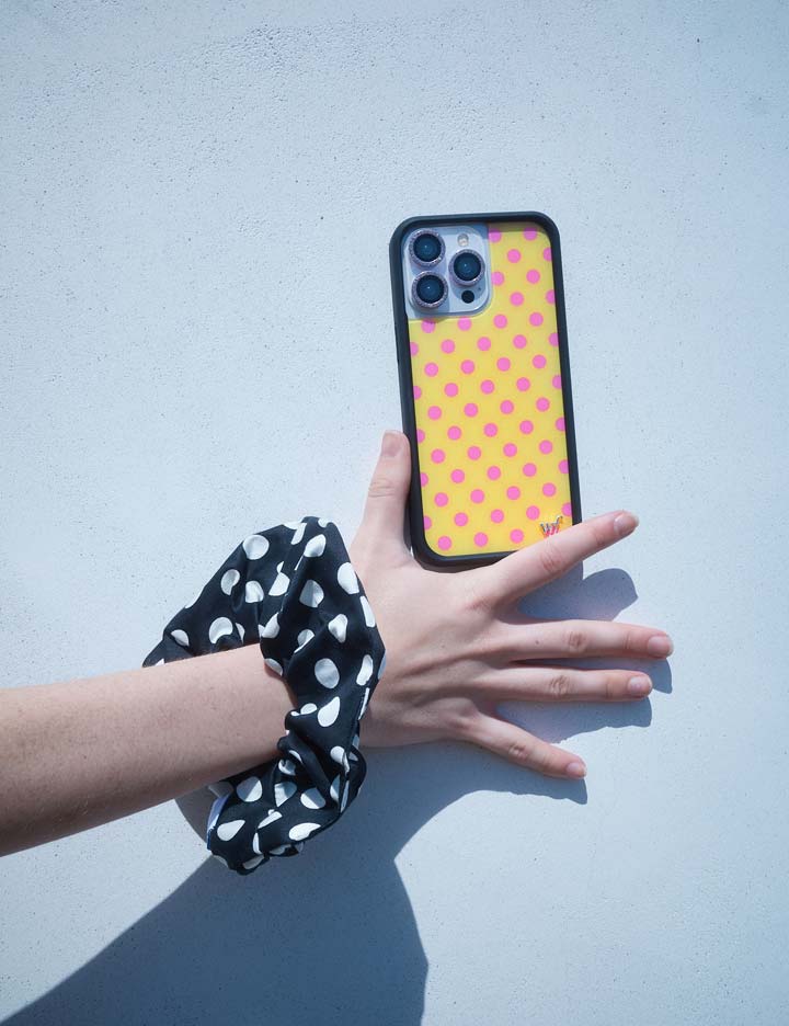 Polka Dot | Yellow and Pink iPhone Case iPhone Case Wildflower Cases