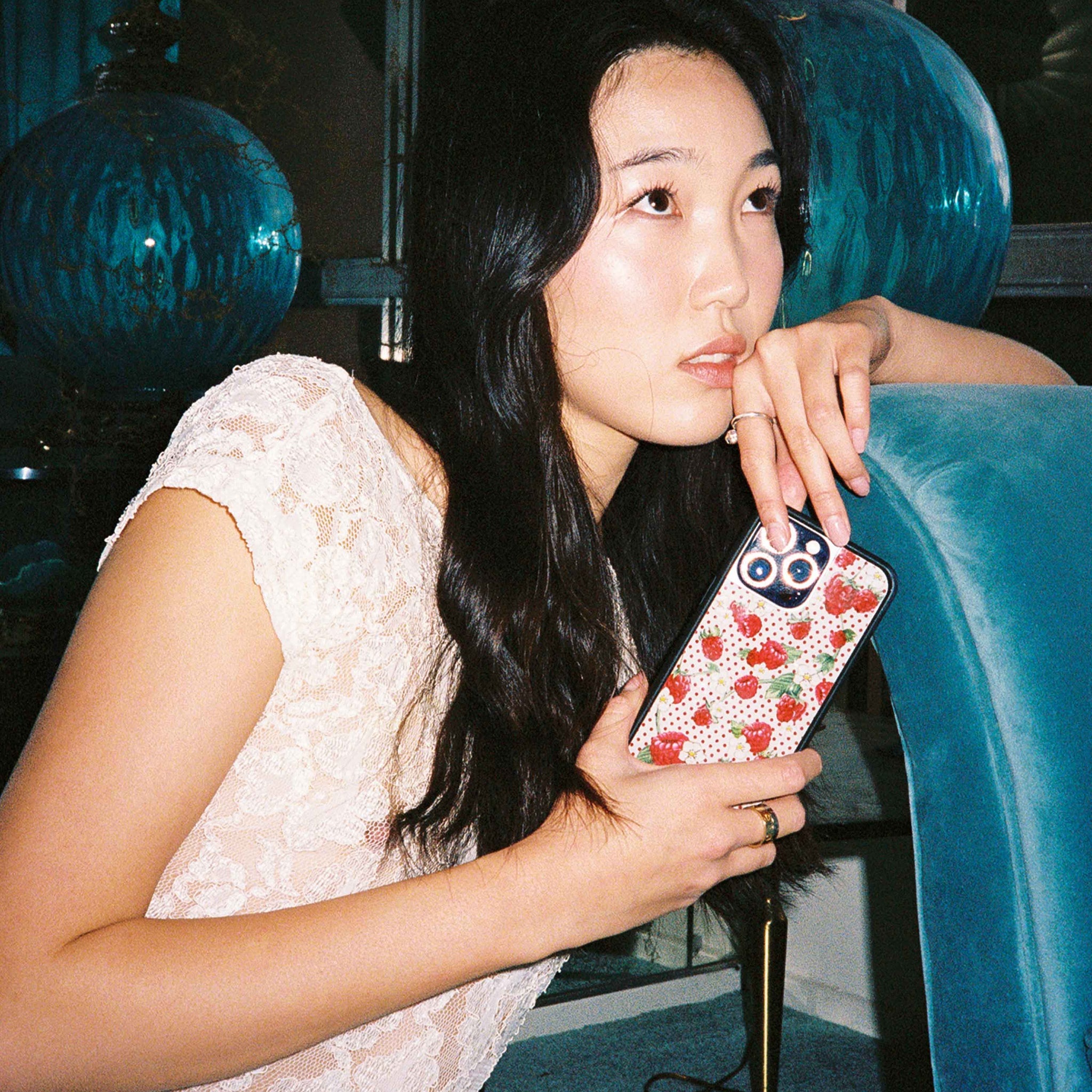 Raspberry Polka Dot iPhone Case iPhone Case Wildflower Cases