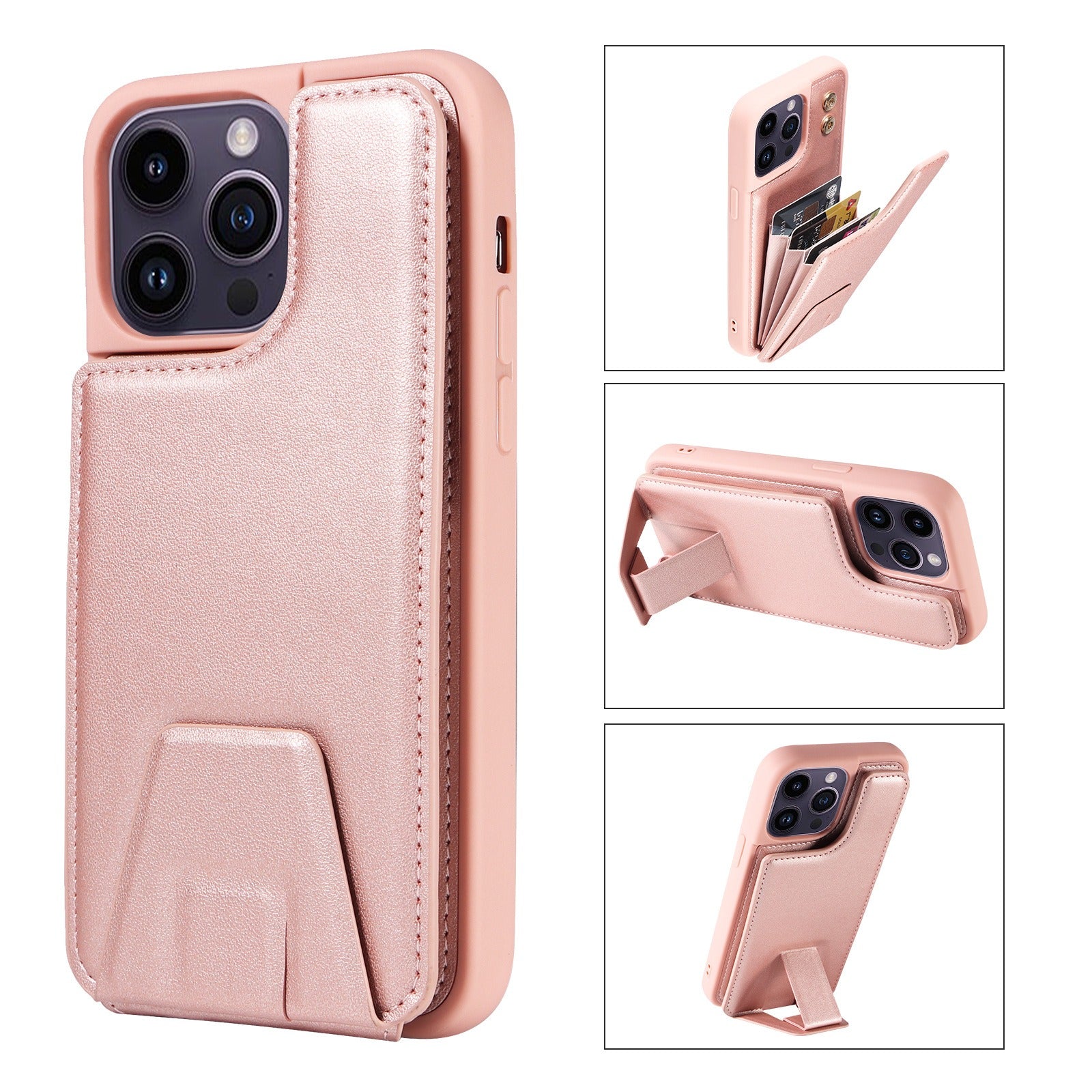 Slim PU Leather Accordion Wallet iPhone Case with Vertical Kickstand iPhone Case V.I.P Digital Presence