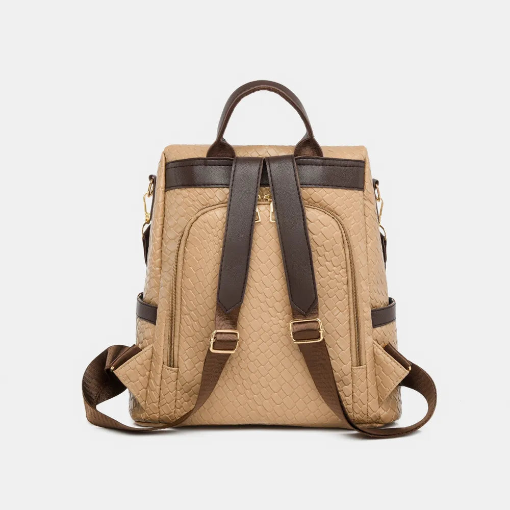 PU Leather Backpack Bag Bags Trendsi