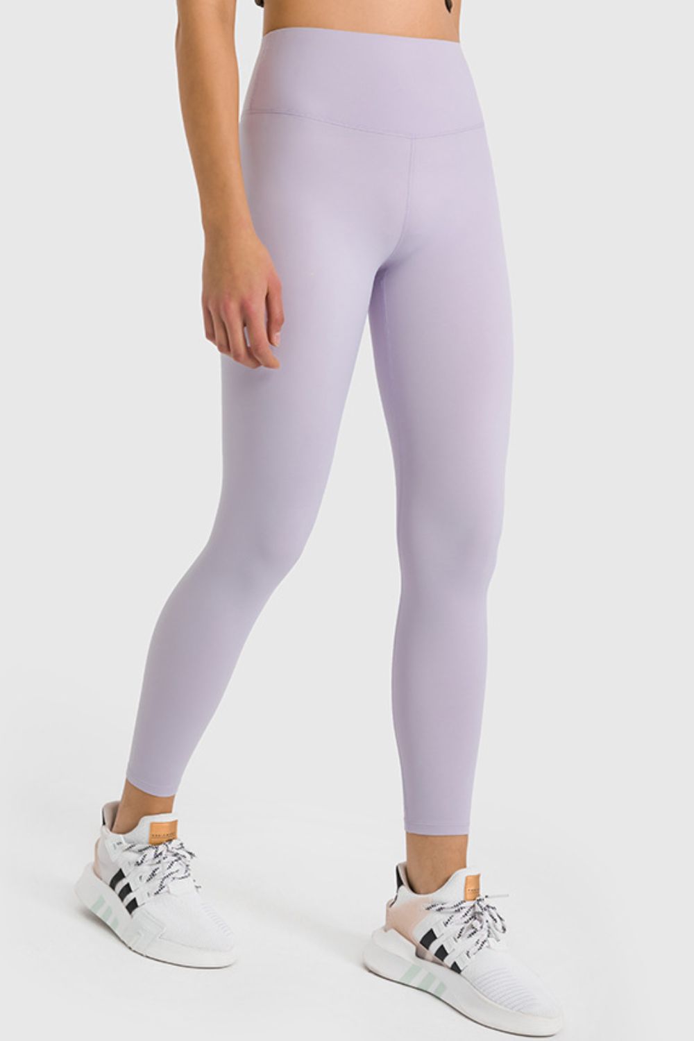 Millennia High Waist Ankle-Length Yoga Leggings Pink Purple Trendsi