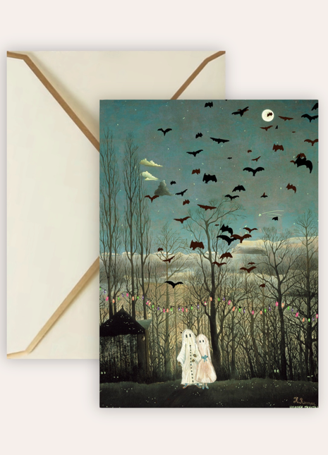 The Carnival Halloween Remaster Fine Art Greeting Card