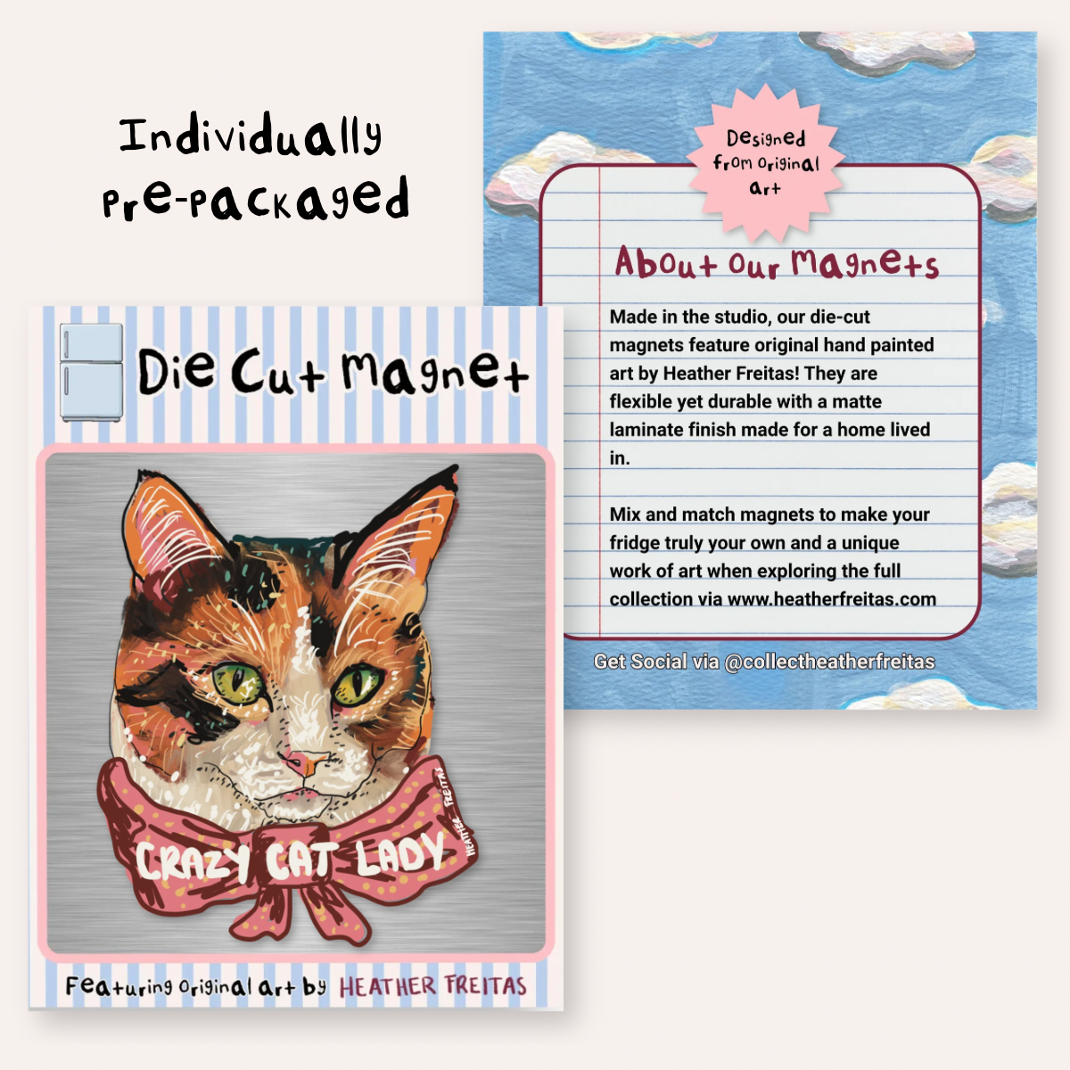 Crazy Cat Lady Magnet ( Die-Cut )