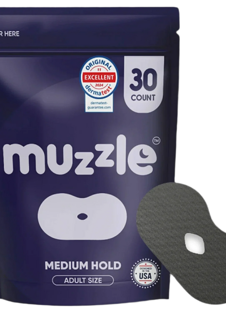 Muzzle® Mouth Tape for Adults (Medium Hold)
