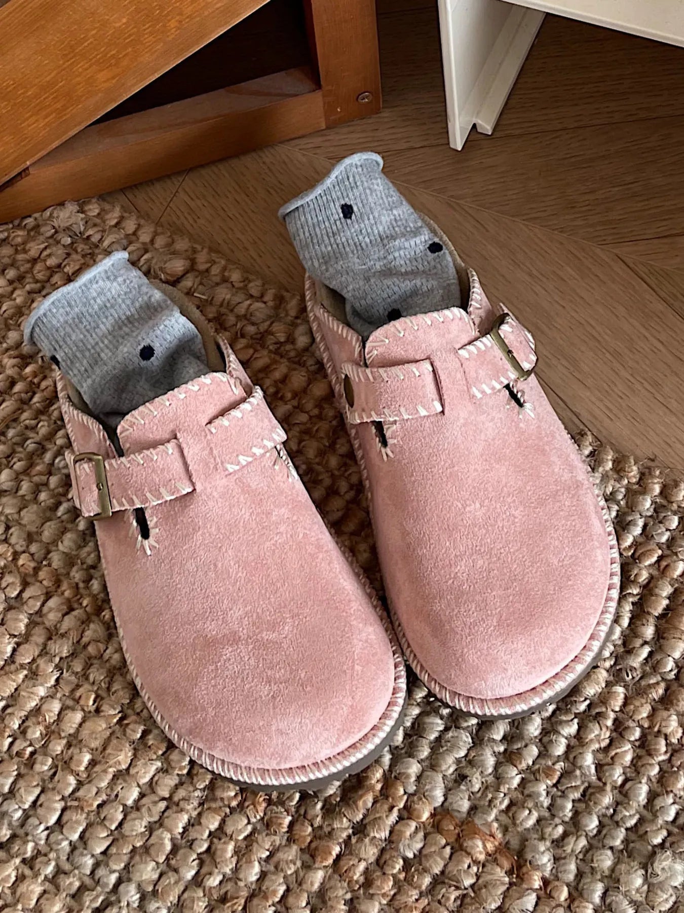 Cutesy Stitched Everyday Clogs Pink Trendsi