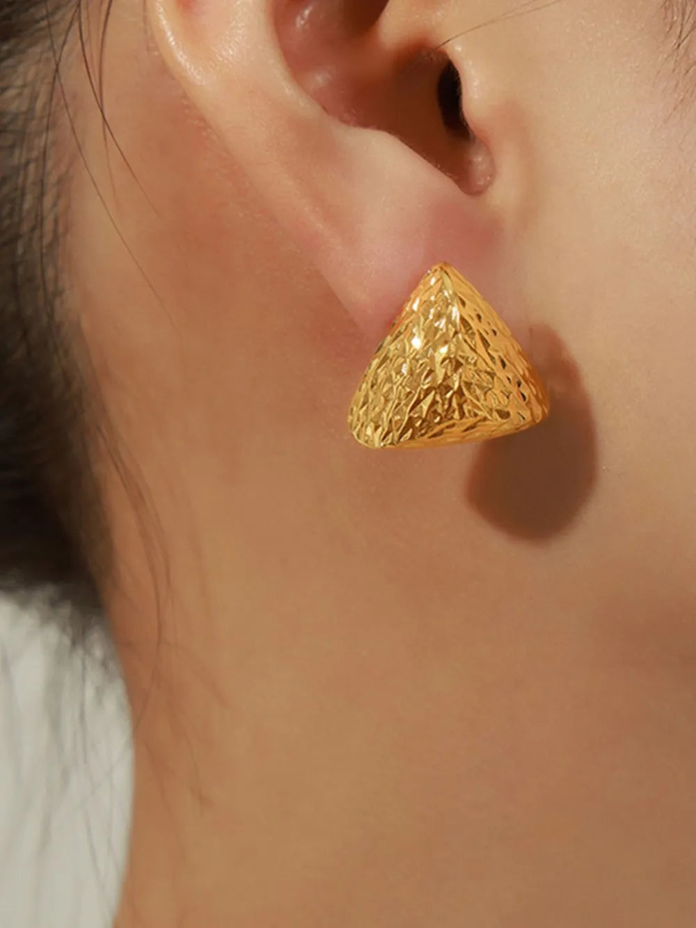 Gold-Plated Geometric Stud Earrings (4 styles) Trendsi