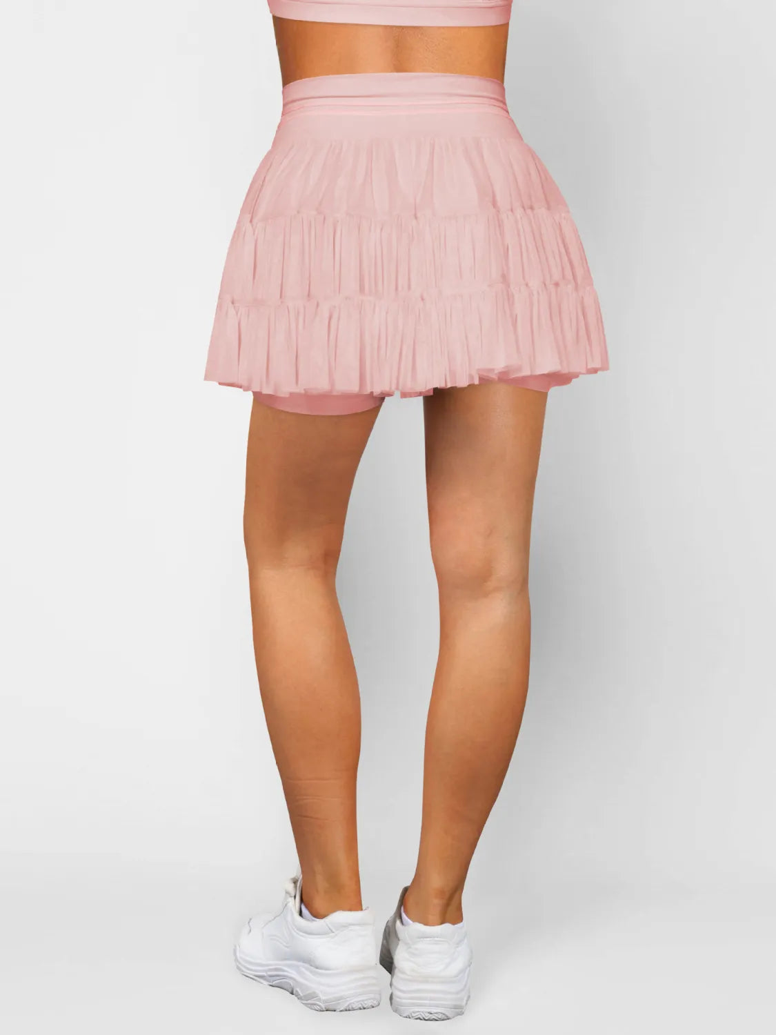 Ruched Princess Mini Pocketed Skort Trendsi