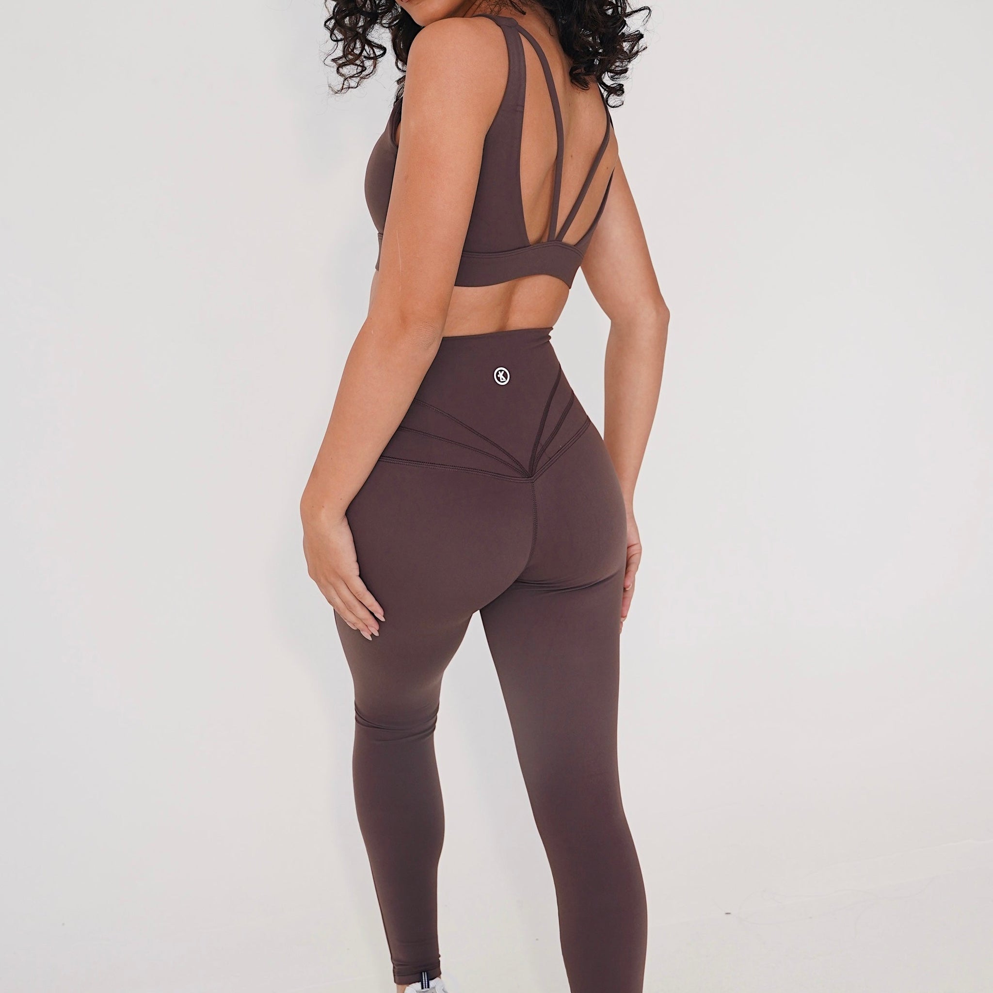 I am Beautifully Radiant Quick Dry Coffee Yoga Legging Leggings KIMITH BRAND