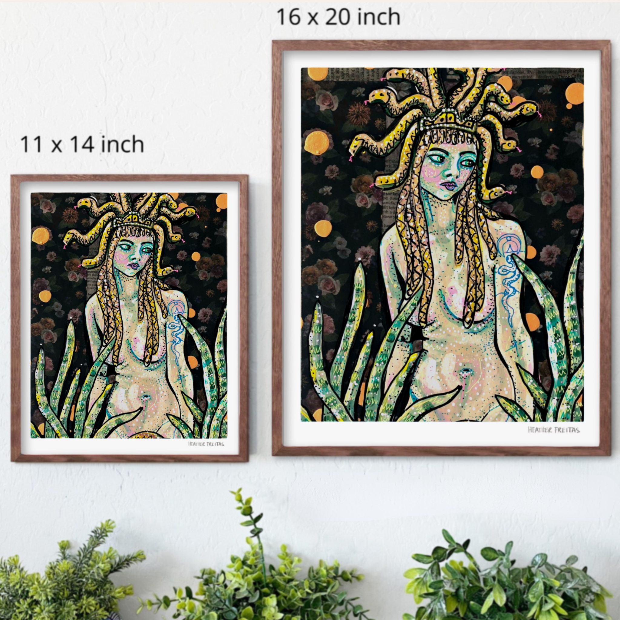 Medusa & The Sea Snake Hand Signed Fine Art Print