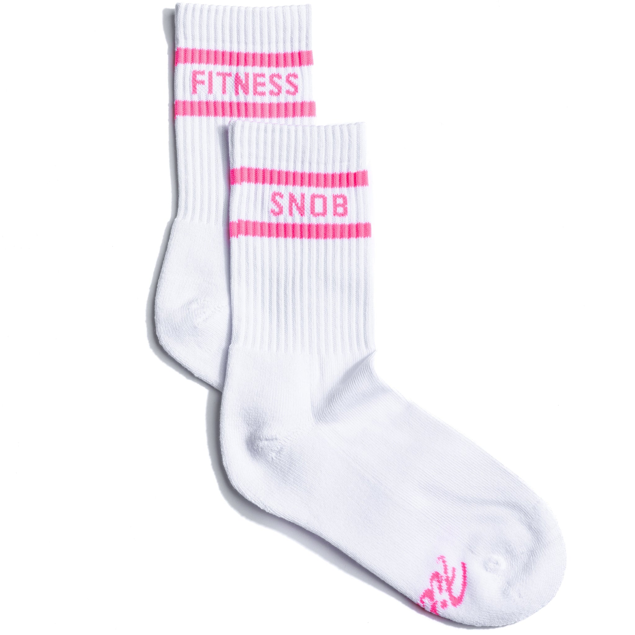 Fitness Snob | Not Your Basic Crew Socks Athletic Socks Fitness Snob Studio