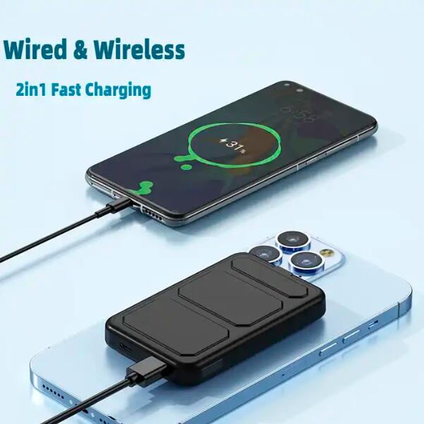 Fast Charging Portable 10000mah Wireless Magnetic Power Bank with mini Stand 22.5W V.I.P Digital Presence