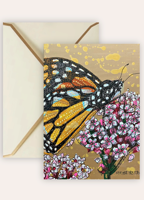 Citrine Monarch Fine Art Greeting Card