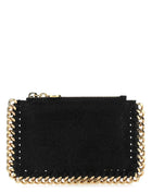 Stella Mccartney Women Black Shaggy Deer Falabella Card Holder