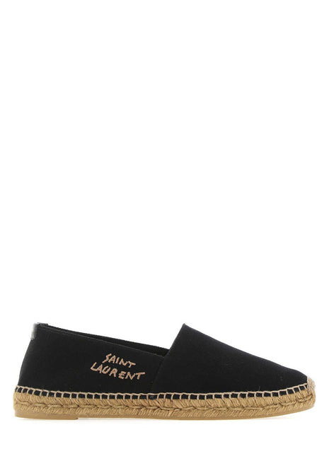 Saint Laurent Men Black Canvas Espadrilles