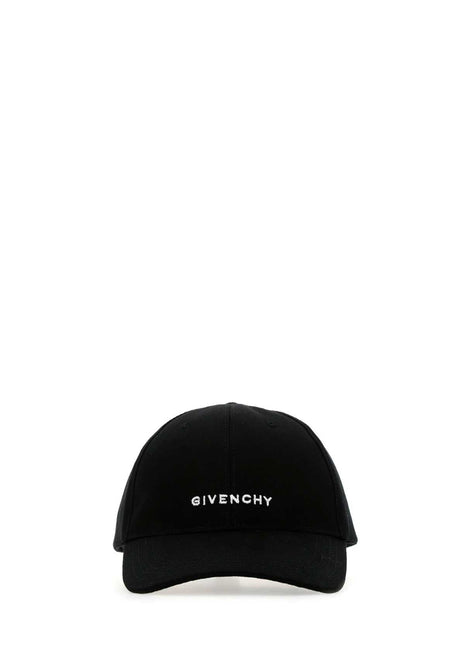 Givenchy Men Black Cotton Baseball Cap
