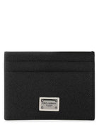 Dolce & Gabbana Men Black Leather Card Holder
