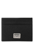 Dolce & Gabbana Men Black Leather Card Holder