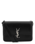 Saint Laurent Men Black Leather Solferino Shoulder Bag