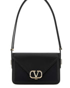 Valentino Garavani Women Black Leather Vlogo Crossbody Bag
