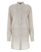 Prada Women Printed Silk Shirt Dress