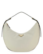 Prada Women White Leather Big Arquã¨ Handbag