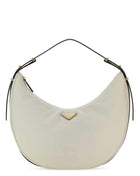 Prada Women White Leather Big Arquã¨ Handbag