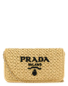 Prada Women Raffia Crossbody Bag