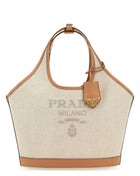 Prada Women Sand Canvas Handbag