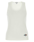 Bottega Veneta Women White Stretch Cotton Tank Top