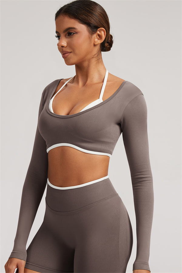 The Elevate New Long Sleeve Crop top