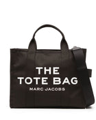 Marc Jacobs Women Tote Bag 'The Medium Tote' With Contrast Logo Print In Black For Women