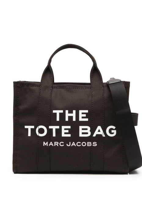 Marc Jacobs Women Tote Bag 'The Medium Tote' With Contrast Logo Print In Black For Women