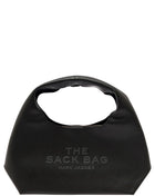 Marc Jacobs Women Shoulder Bag 'The Sack' With Logo Embossed In Black Pebbled Leather For Women