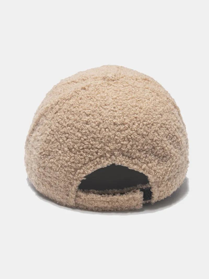 Sherpa Solid Color Baseball Cap Trendsi