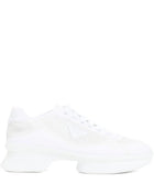 Prada Women Mesh And Re-Nylon Sneakers