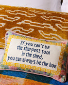 Sharpest Tool Needlepoint Pillow Needlepoint Furbish Studio