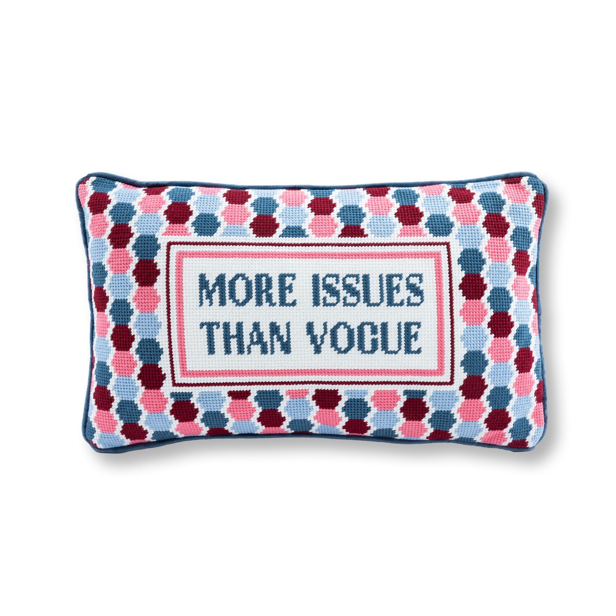 More Issues Needlepoint Pillow Needlepoint Furbish Studio