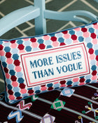 More Issues Needlepoint Pillow Needlepoint Furbish Studio