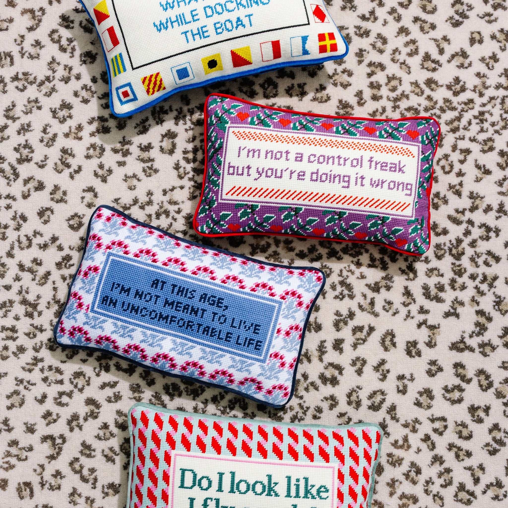 Control Freak Needlepoint Pillow