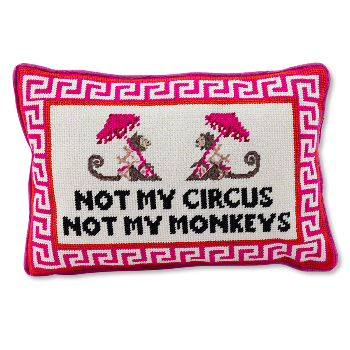 Not My Circus Needlepoint Pillow Needlepoint Furbish Studio