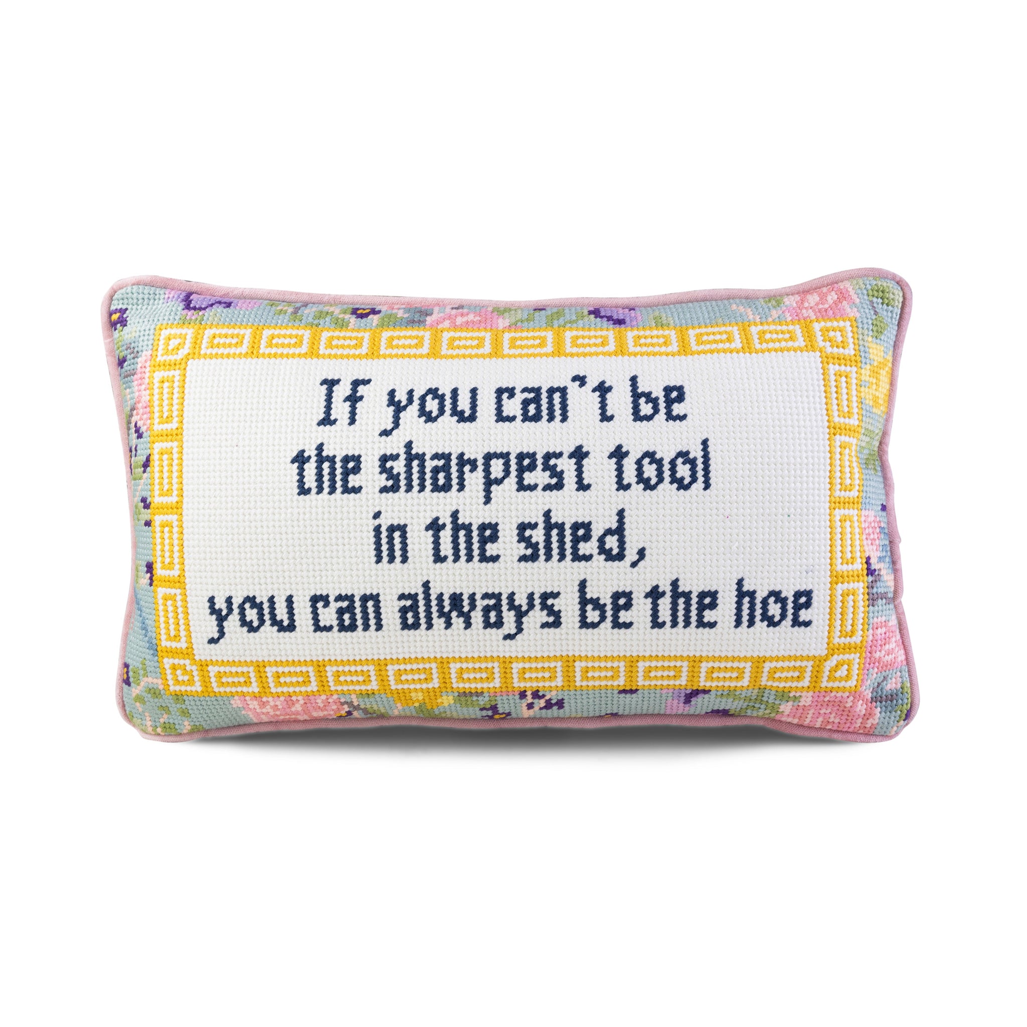 Sharpest Tool Needlepoint Pillow Needlepoint Furbish Studio